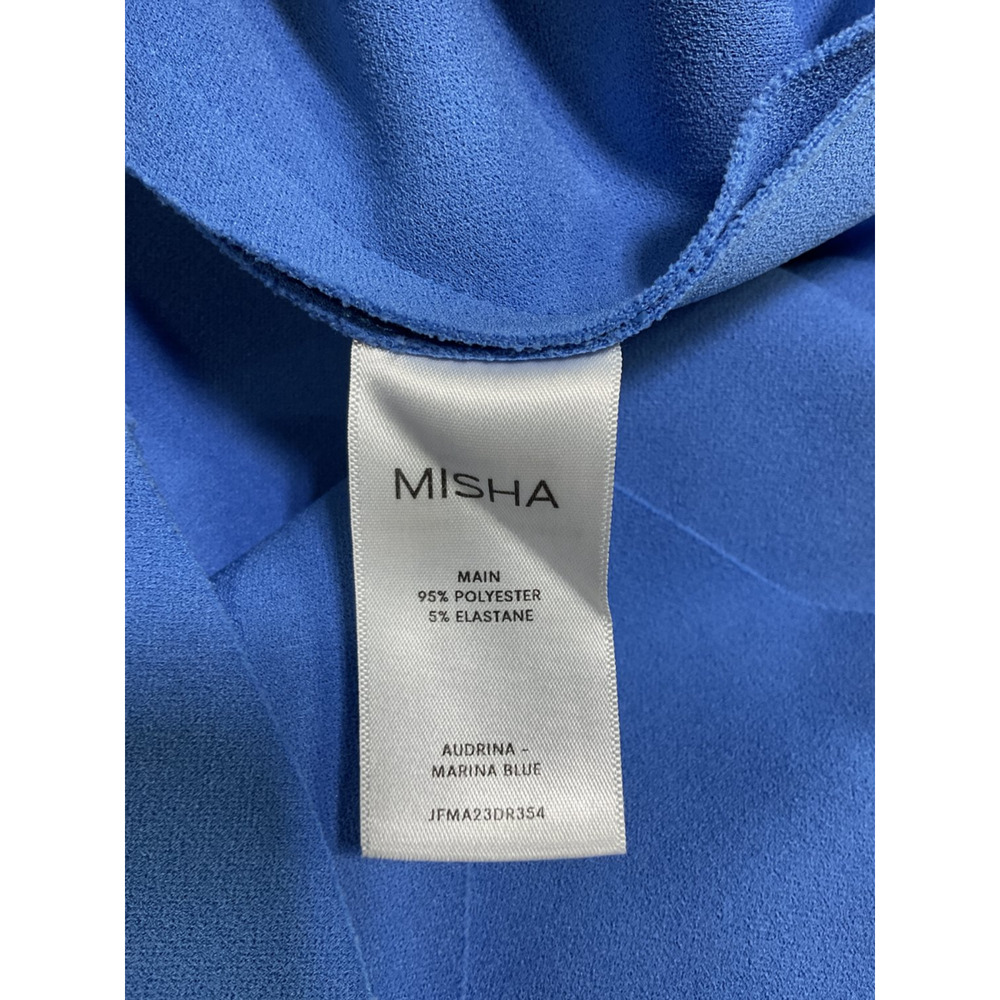 Misha Bonded Marina Blue Audrina Midi Dress Size S - Picture 5 of 6